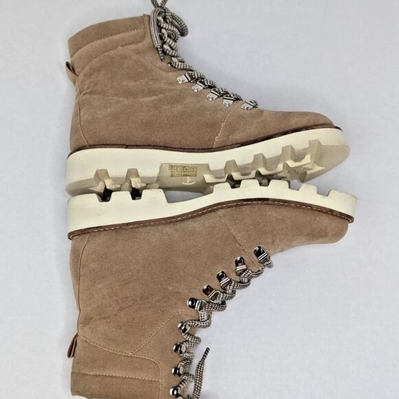 Mi.iM Arlene Boots Womens Khaki Size 9 Lace Up Design Trendy Casual Booties - Picture 5 of 8